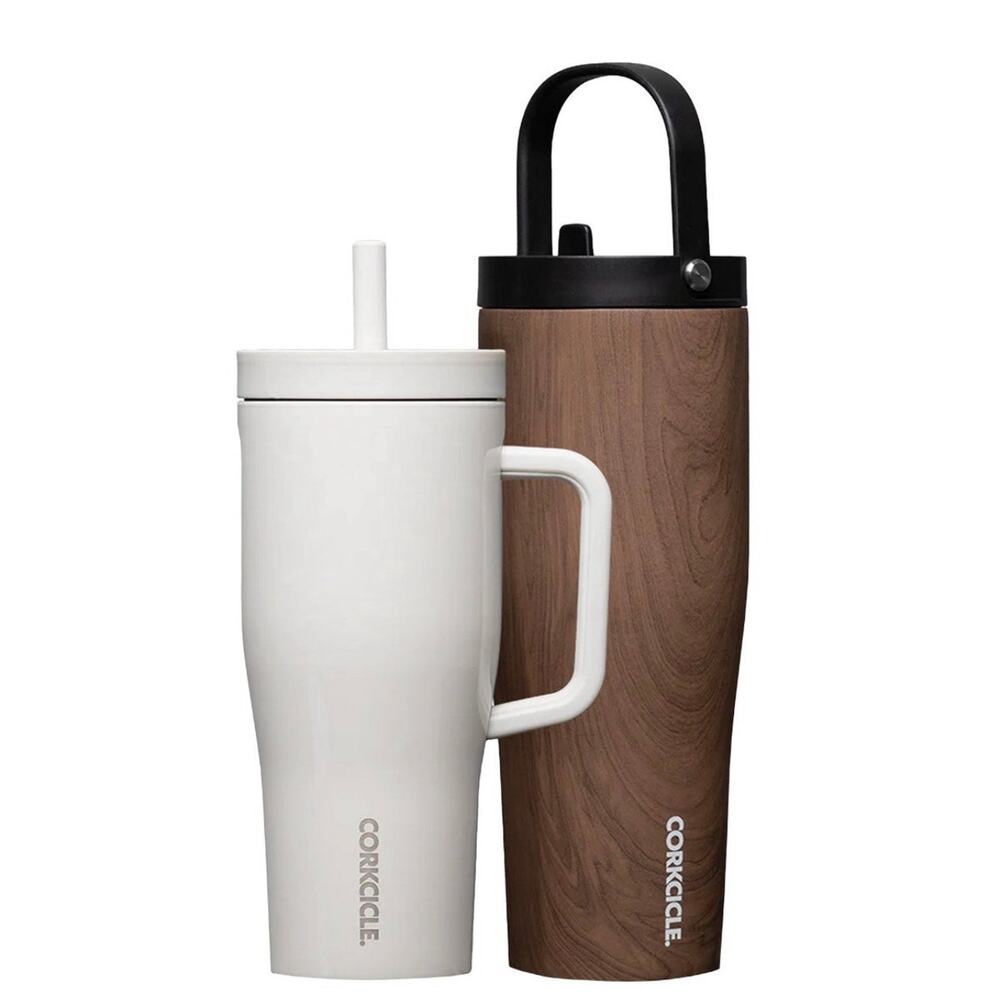 2 Corkcicle 22oz Cruiser and 30oz Go Cup XL Sets